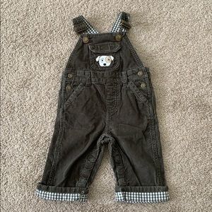 Green Corduroy Overalls